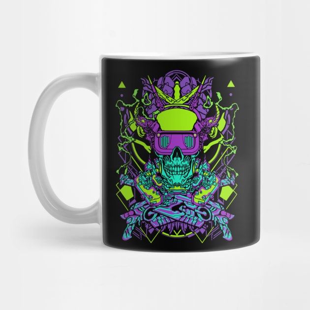 Cyberpunk Skull by Urbanprint